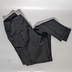 Women's Athletic Leggings w/Pockets Black Los Ojos Small NEW NWT